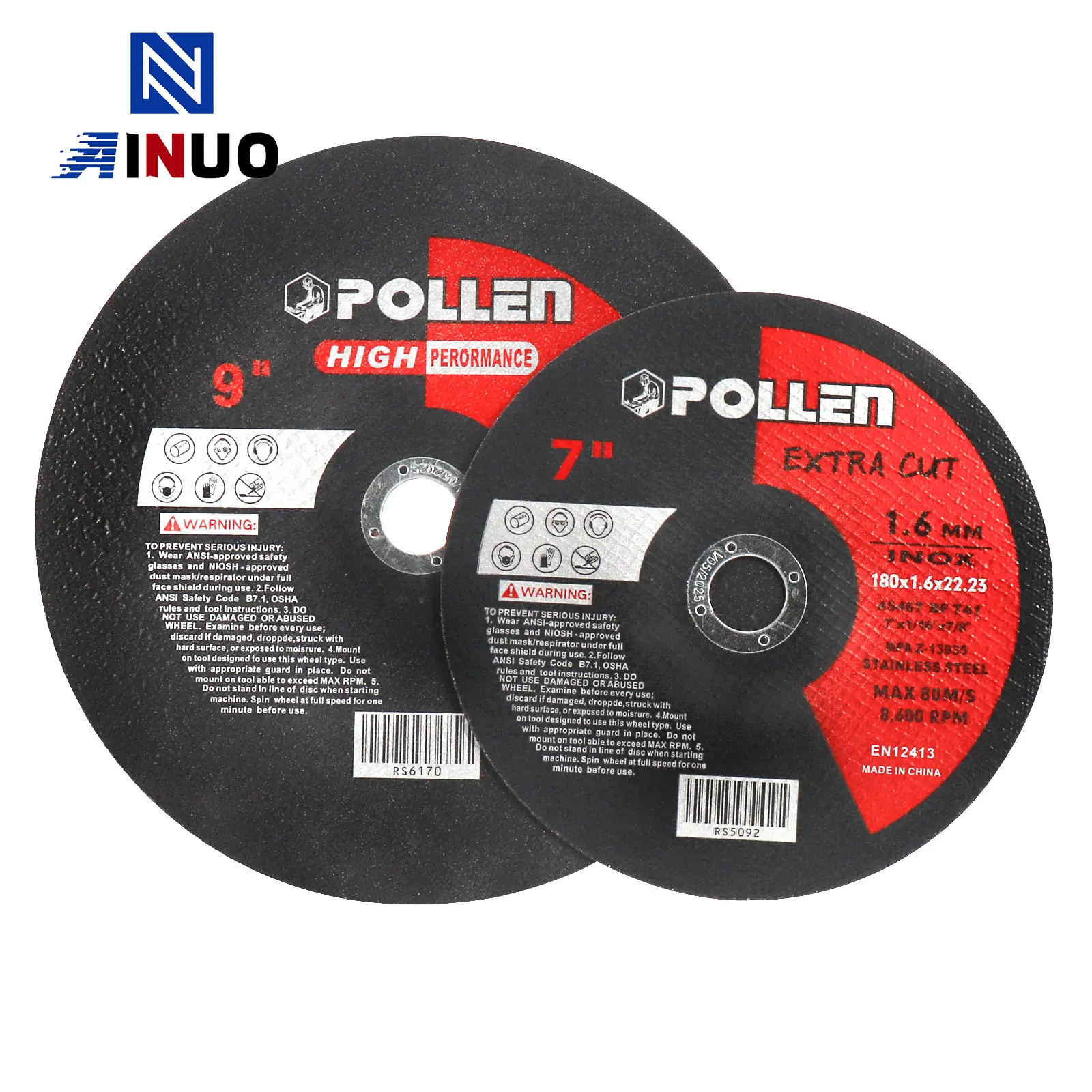 Disco de Corte Metal Resina Rebolo para Moedor Ângulo Ferramenta Rotativa 1.6 mm Corte Grosso Circular Lâmina Serra Peças 180 230 mm