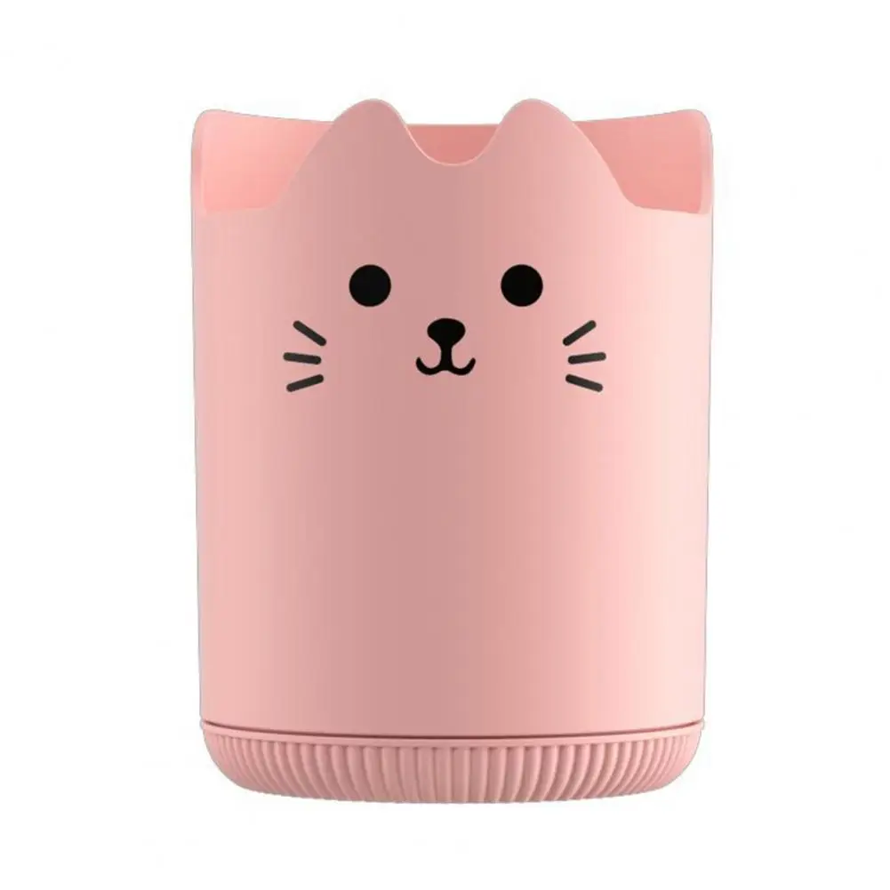 猫柄デザインの文房具オーガナイザー、かわいいペンホルダー、360度回転、デスクアクセサリー