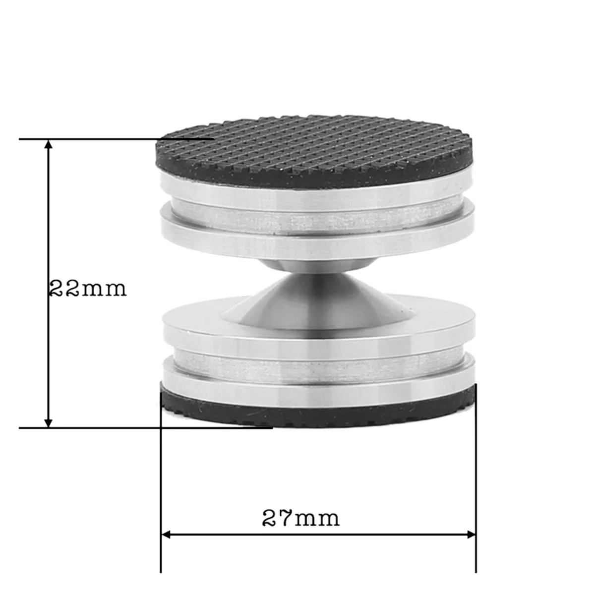 

SEMOIC 4 Set Speaker Stand Stainless Steel HiFi Audio Speaker Isolation Spike Stand Feet Pads Base
