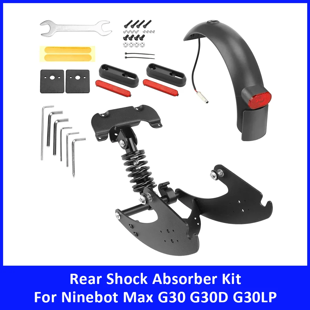 

Rear Shock Absorber Kit for Ninebot Max G30 G30D G30LP Electric Scooter Accessories Rear Suspension with Mudguard Taillight