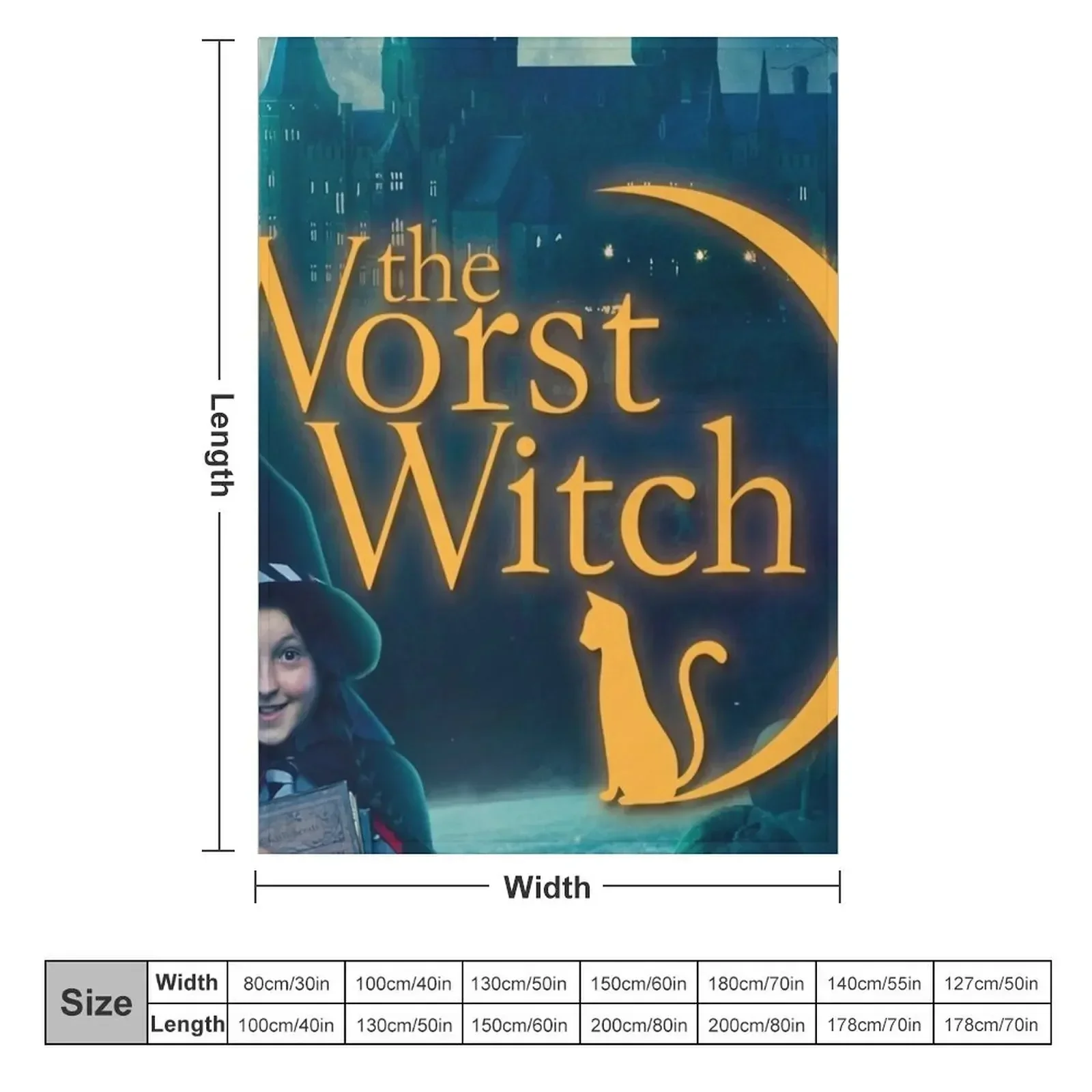 The Worst Witch Throw Blanket Decorative Sofa For Sofa Thin Blankets