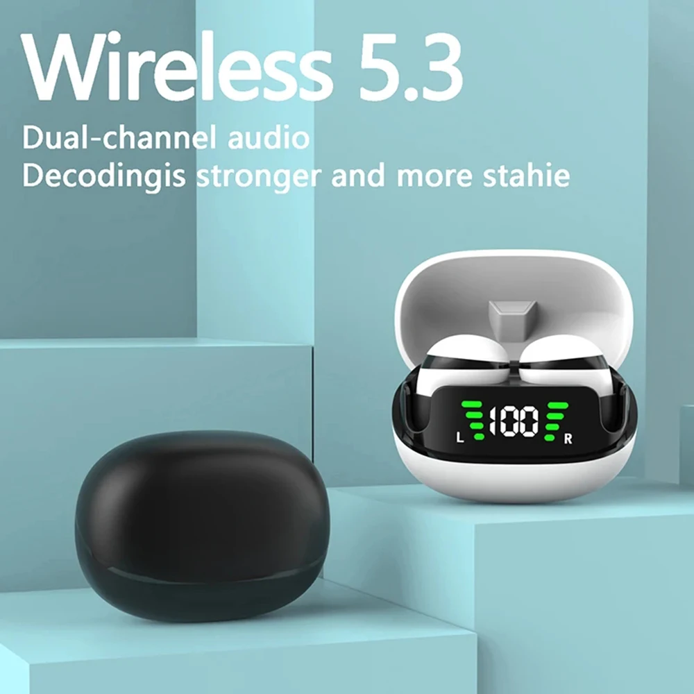 

Mini Wireless Bluetooth Headphones In-Ear Invisible Sleep Earbuds With Mic Noise Cancelling Earphones HIFI Music Headset