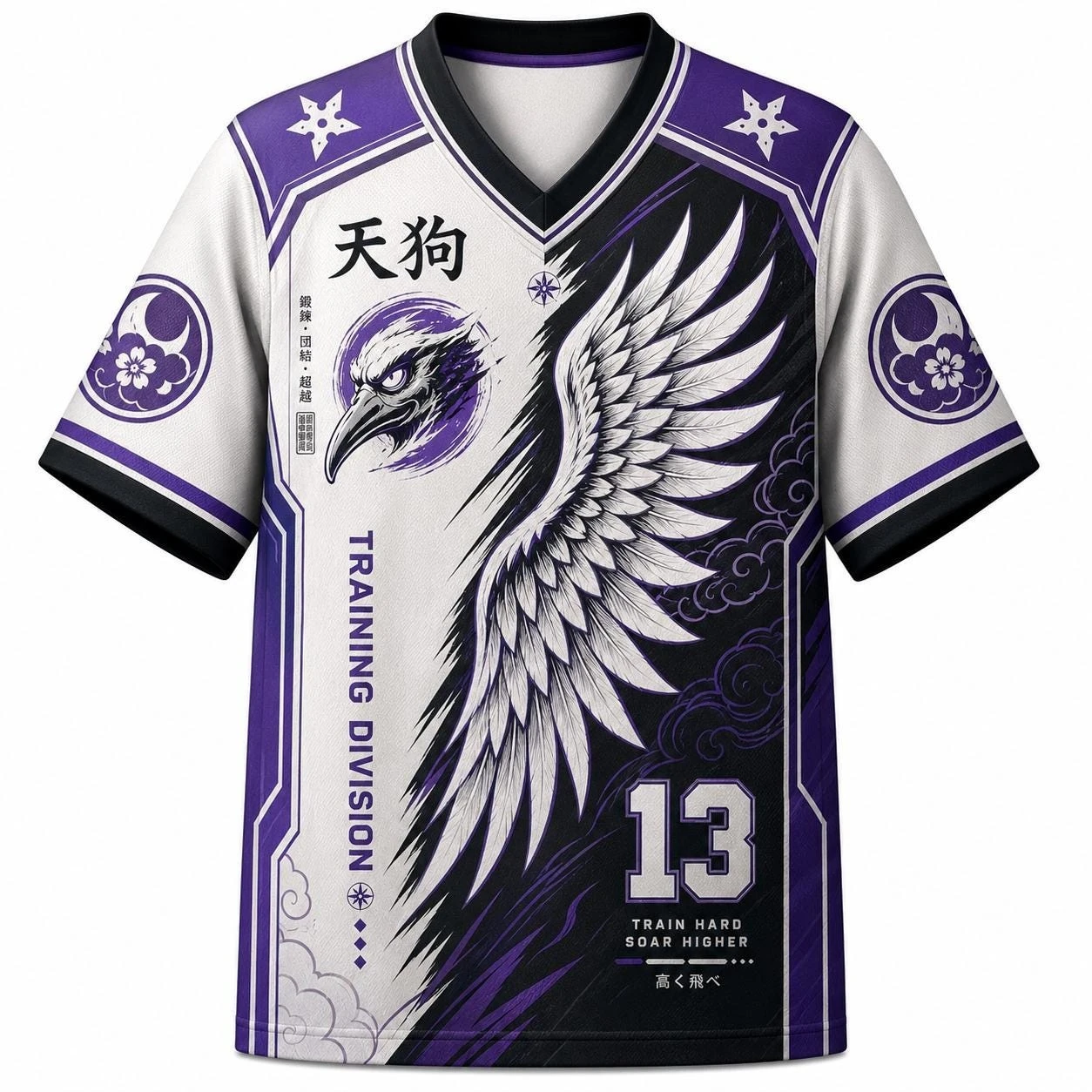 T-shirt Col V Sport et Loisirs Extérieur Style Punk Impression 3D Aigle Volant Unifié Fort et Déterminé Nouvelle Collection Été 2026
