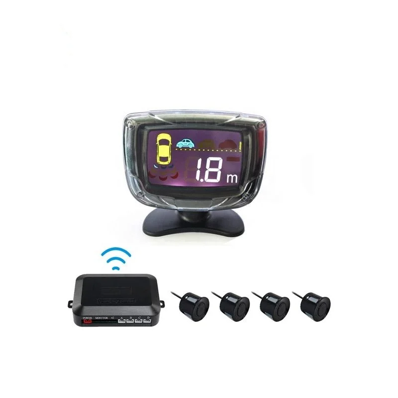 

Vehicle Parking Sensor Wireless Color Sensors Control Box LED Display Rear View Reverse Aid Back Up Car Wireless Parking Sensor