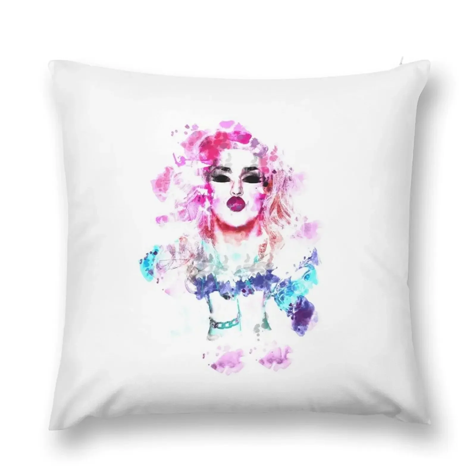 Adore Delano Water Colour Throw Pillow Embroidered Cushion Cover Sitting Cushion pillow