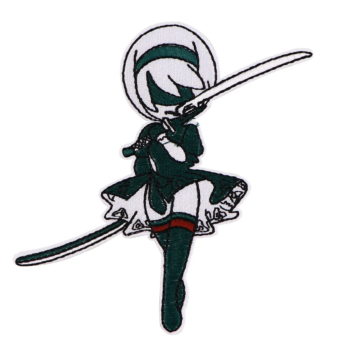 2B Clothes Patches Anime Game Embroidered Diy Iron on Patches for Clothing Jacket Badges Sewing Stickers Applique Punk Patches