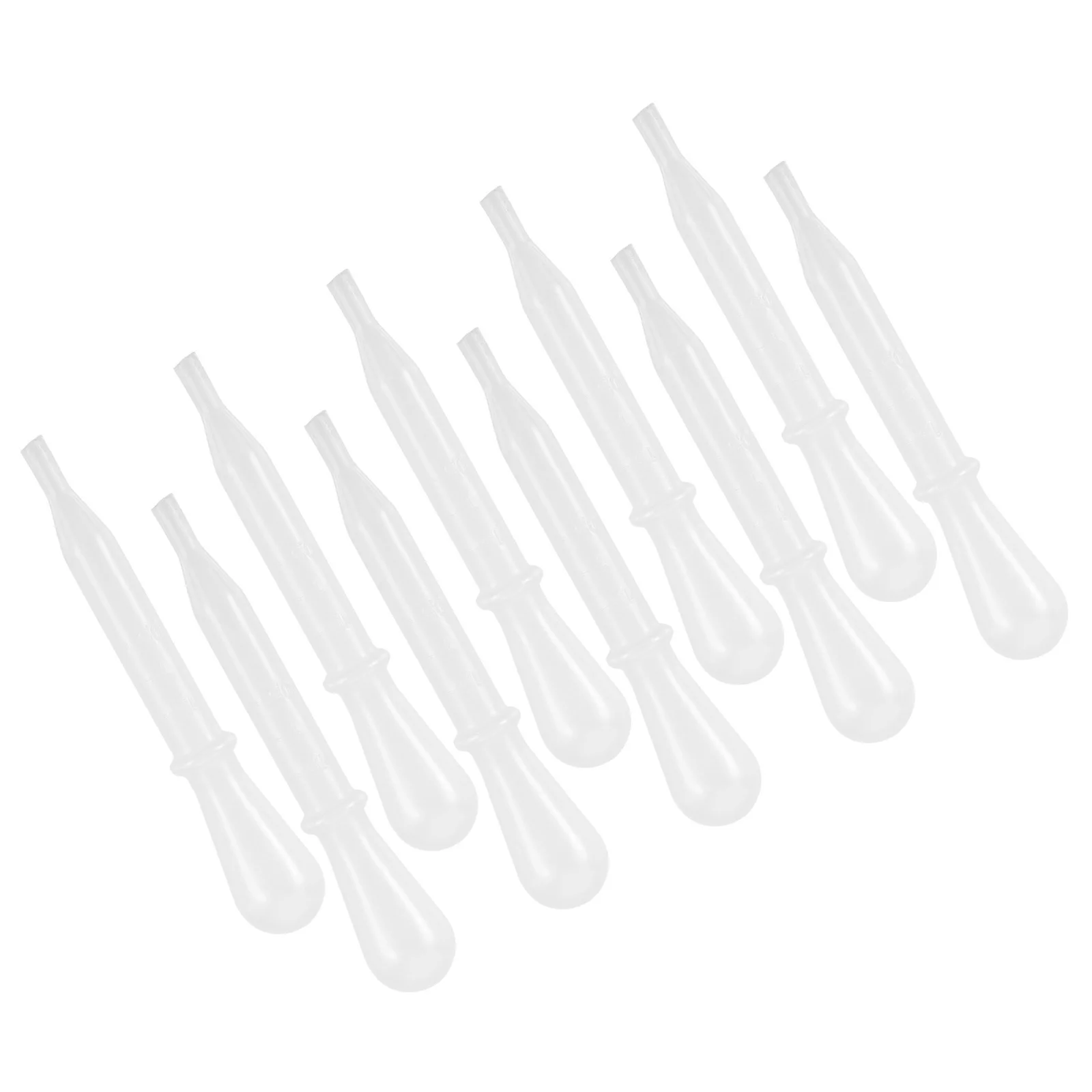 

10pcs Clear Plastic Pipettes Transparent Liquid Multi-Use Medicine Droppers For Essential Oils Cosmetics Labs Small Transfer