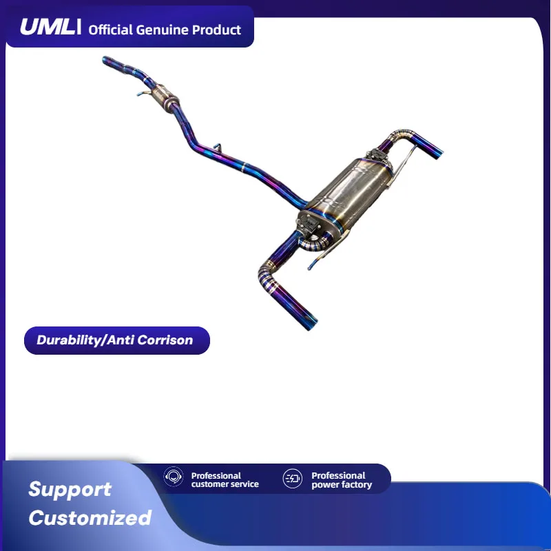 

Высокопроизводительные детали двигателя, титановая выхлопная система Cat-Back для Audi Q5L 2.0T 2017, электрический клапан и полированная поверхность