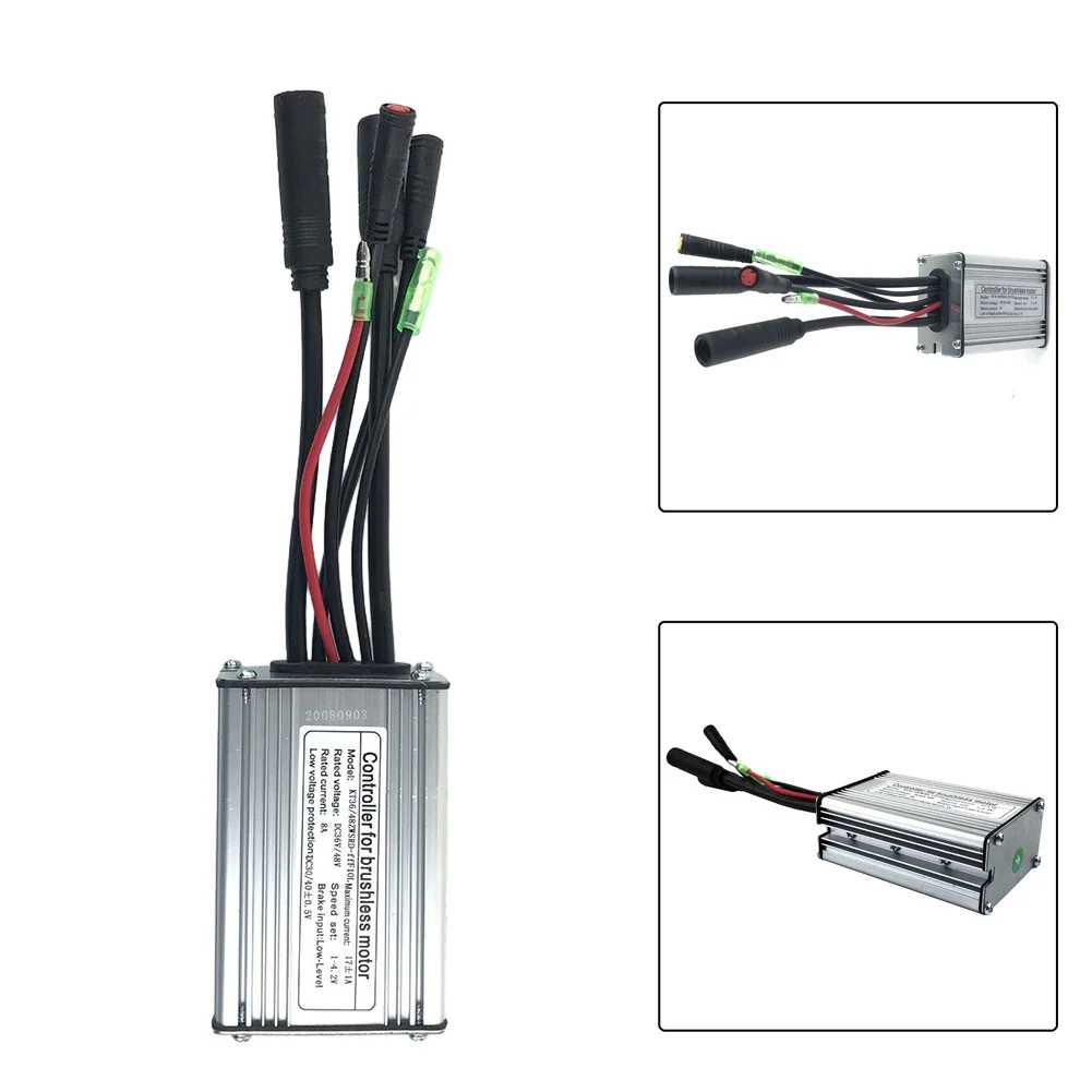

Водонепроницаемый контроллер Легкий алюминиевый и пластиковый контроллер 36/48 В со световой линией и функцией фар для электровелосипеда