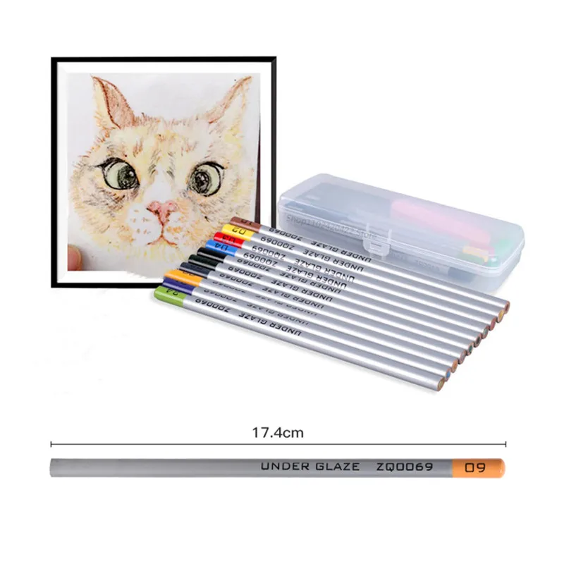 Pottery Underglaze Color Pencil Set – 10 Colors for Ceramic Painting 5
