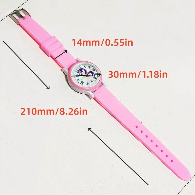 Cartoon Regenboog Wolk Paard Kinderen Horloge Mode Prachtige Student Klok Cadeau Kids Quartz Horloges Voor Jongens Meisjes Armband