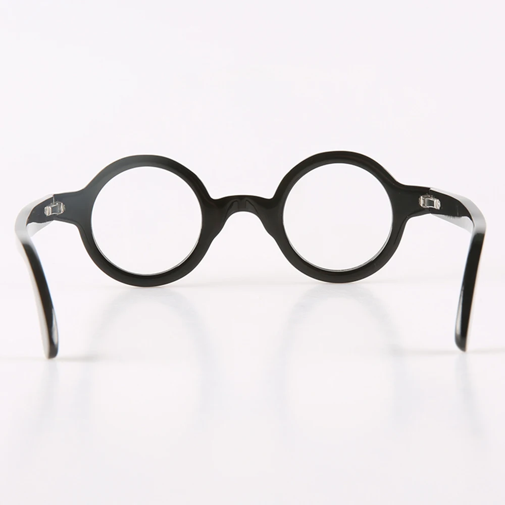 Eyeglass Frames Unique Round Vintage Retro Handmade Buffalo Horn Prescription Man's Glasses Frames Optical Myopia Eyeglasses