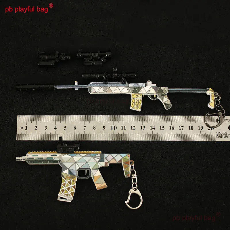 Mini Toy Gun Model Action Figures MINi14 CS Game Toys Kids Christmas gifts Gifts Creative Metal Keychain Decorative HG301