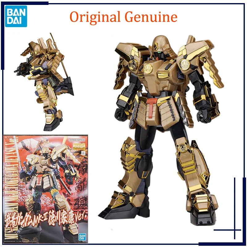 Original Genuine MG 1/100 MUSHA GUNDAM MK-II TOKUGAWA IEYASU Ver. Bandai Anime Model Toys Action Figure Gifts Collectible