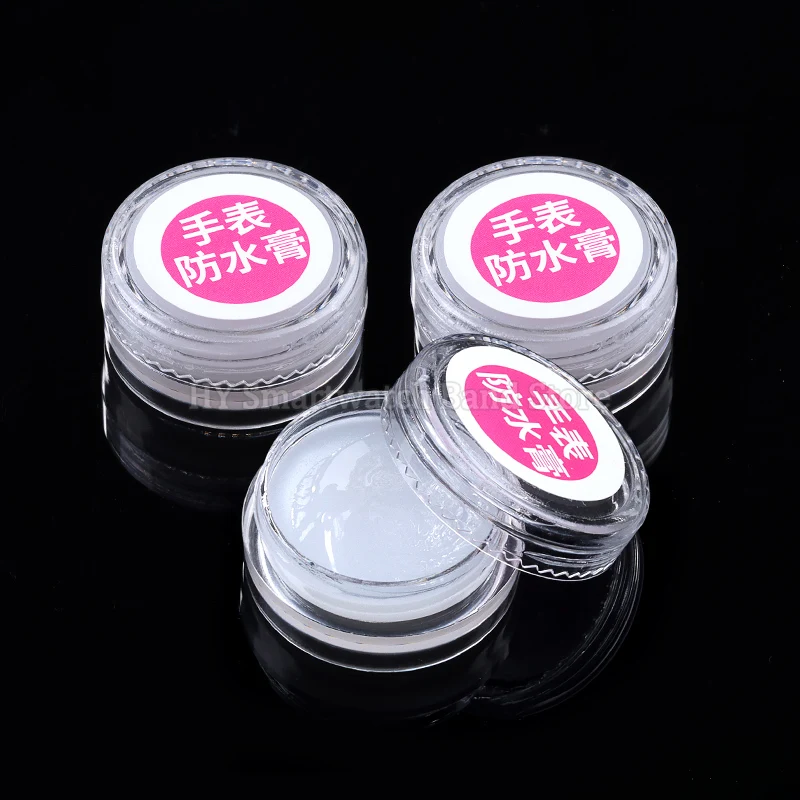 Juego de Herramientas de reparación de relojes, grasa de silicona, crema resistente al agua para reloj, cubierta trasera de cristal, herramientas de reparación de aceite de crema resistente al agua, 1/4 Uds.