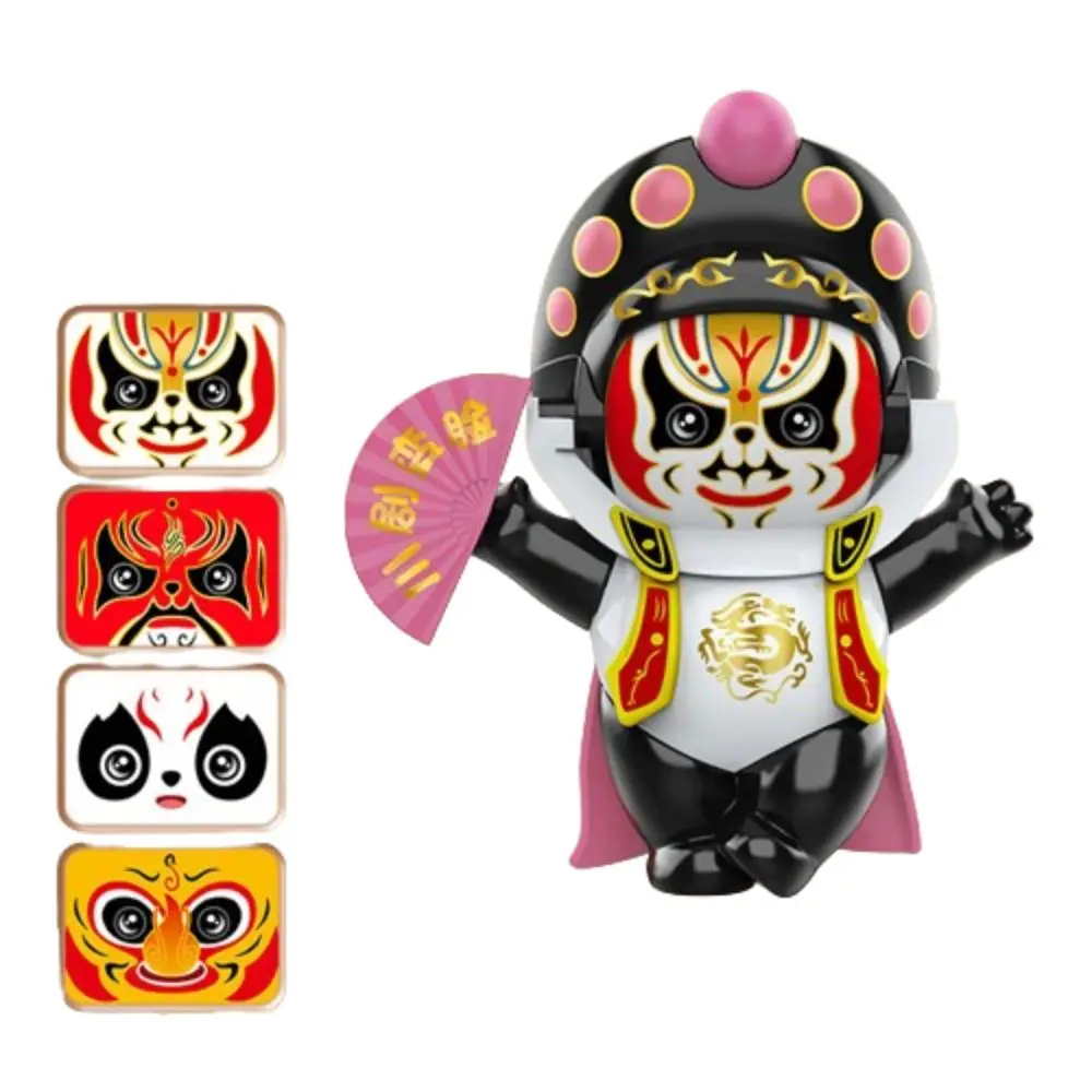 

Face Change Opera Face Changing Doll Plastics Chinese Style Face Changing Toy 4 Facial DIY Crafts Opera Face Makeup Toy