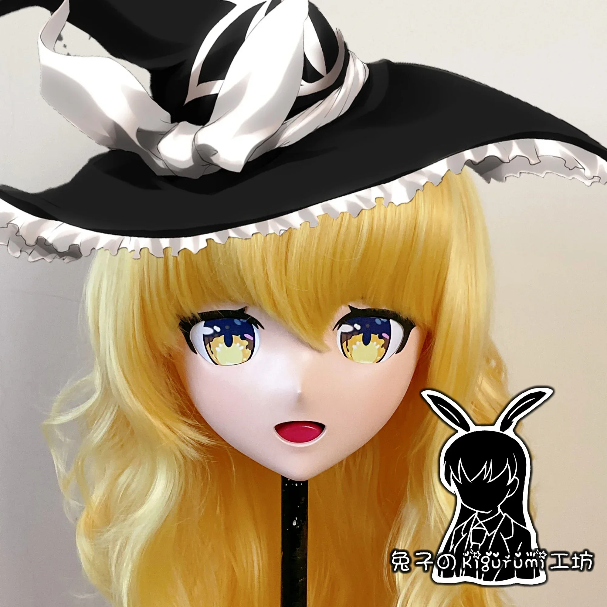 Personalizado Handmade Máscara De Cabeça Cheia, Japão Desenhos Animados, Máscara De Anime De Silicone, DONG FANG Projeto, Kirisame Marisa Kigurumi Cosplay Máscara, (A29)