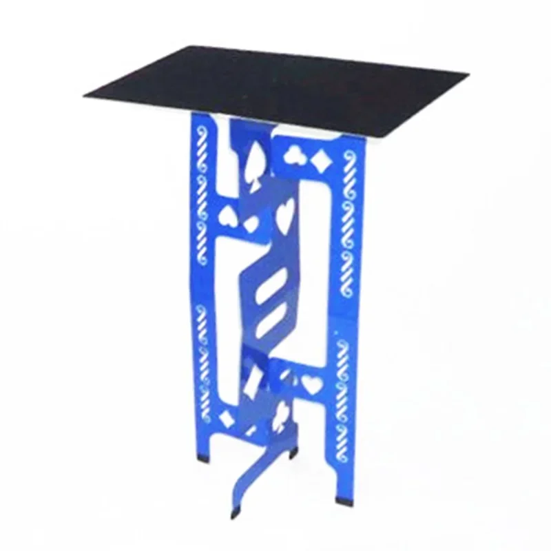 

Magicians' Table Foldable Aluminum Blue Stage Magic Trick Magia Magie Magica Magicians Prop Accessory Easy to Carry