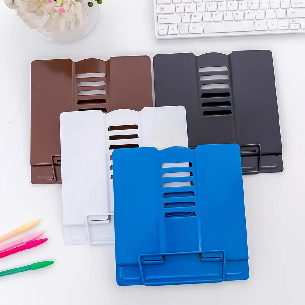 1Pcs Metal Reading Rack Multifunctional Reading Stand Desktop Bookshelf for Home Classroom Use Simple Bookshelf