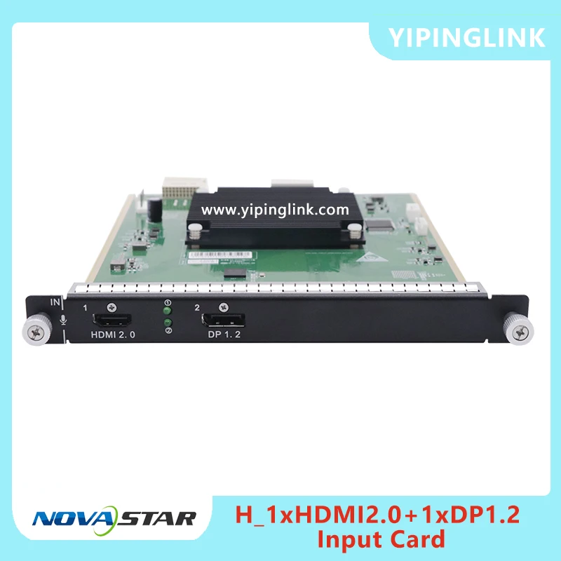 

Novastar H_1xHDMI2.0+1xDP1.2 Input Card For H2 H5 H9 H15 Video Splicing Processor Support Fixed Rental Indoor Outdoor Screen