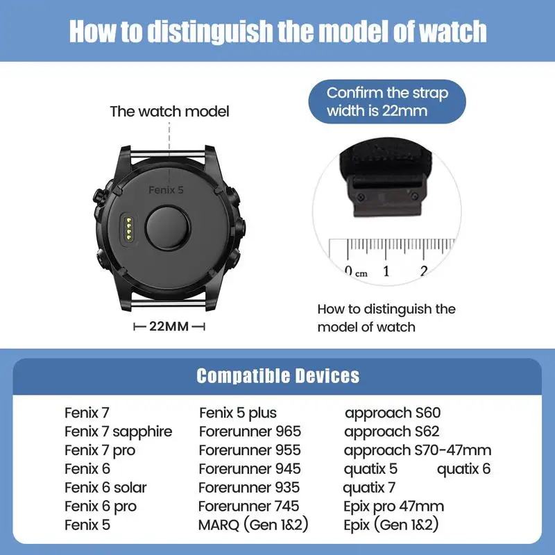 Ремешок для часов 22/26 мм, быстросъемный плетеный браслет для умных часов, эластичная волшебная лента, дышащий мягкий спортивный браслет