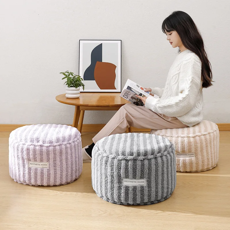 

Japanese Style Pouf Futon Cover Unstuffed Ottoman Cover Yoga Meditation Cushion Cover Floor Mat Homestay Bay Window Tatami