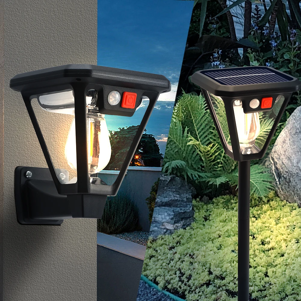 1PC Versatile Floor Lamp/Wall Lamp Dual Purpose Lamp Outdoor Solar Led Outdoor Waterproof Light Outdoor Garden Wall Street Light image 4