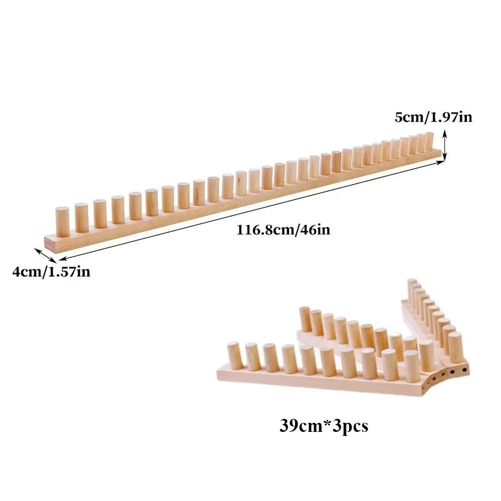 Adjustable Size Chunky Blankets Loom Portable Detachable Hand Knitting Board Easy Assembly Beginner Friendly