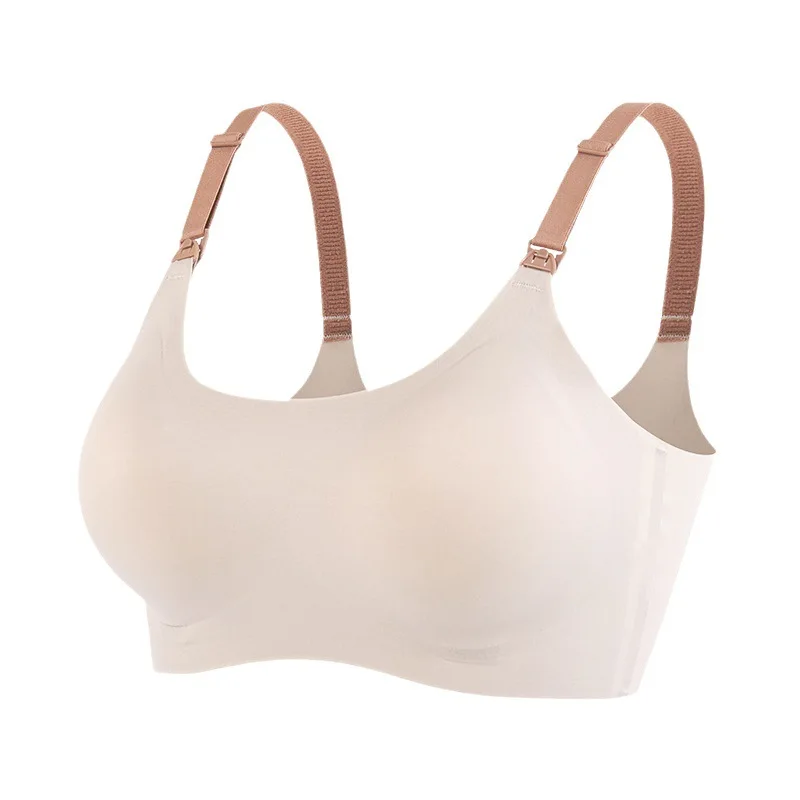 Reggiseno per allattamento per donne incinte intimo per l'allattamento al seno reggiseno traspirante senza cuciture plus size