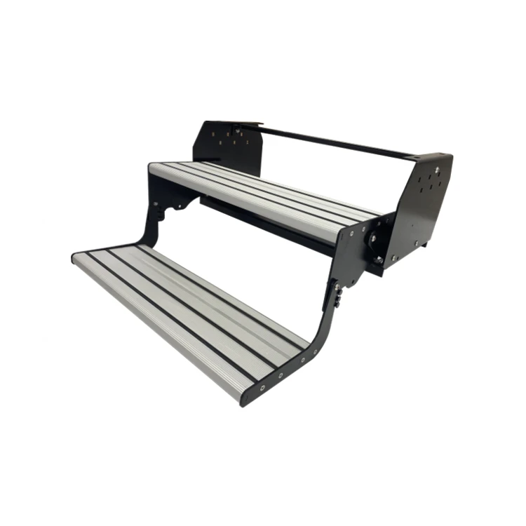 

Factory Sales RV Motorhome Caravan Camper Aluminum Alloy Material 550 Manual Folding Double-layer Step