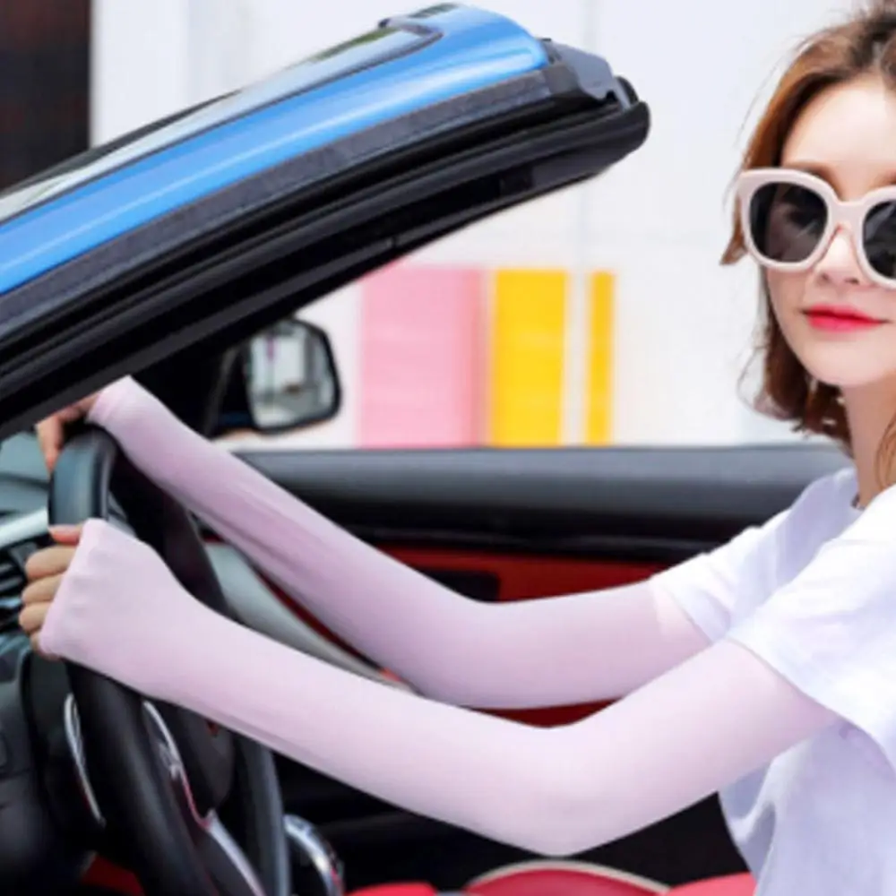 Sports Equipment Repel Mosquitoes Gradient Women Arm Sleeves Sun Protection Sleeves Women Sunscreen Sleeves Ice  Arm Warmers