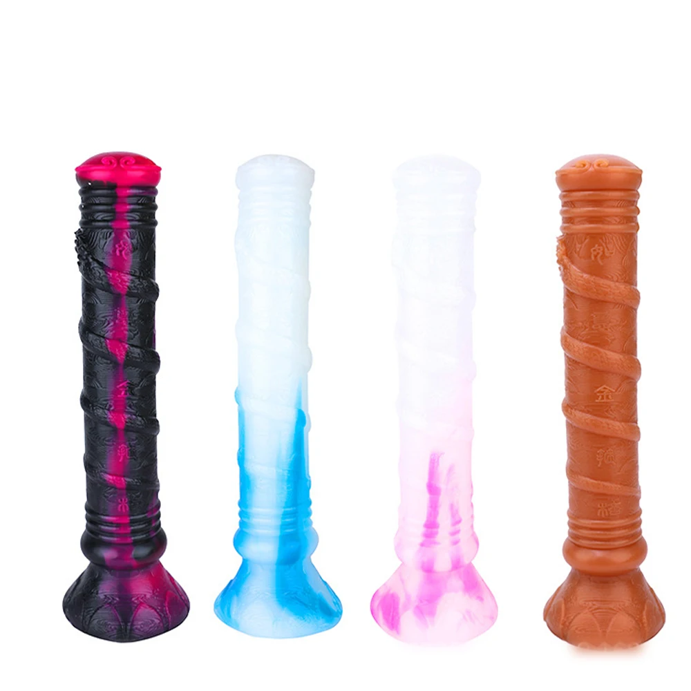 11.4in Anal Plug Dildo Soft Silicone Suction Cup Butt Thick Long Penis Vaginal Dilator Adult Sex Toys for Man Male Masturbation