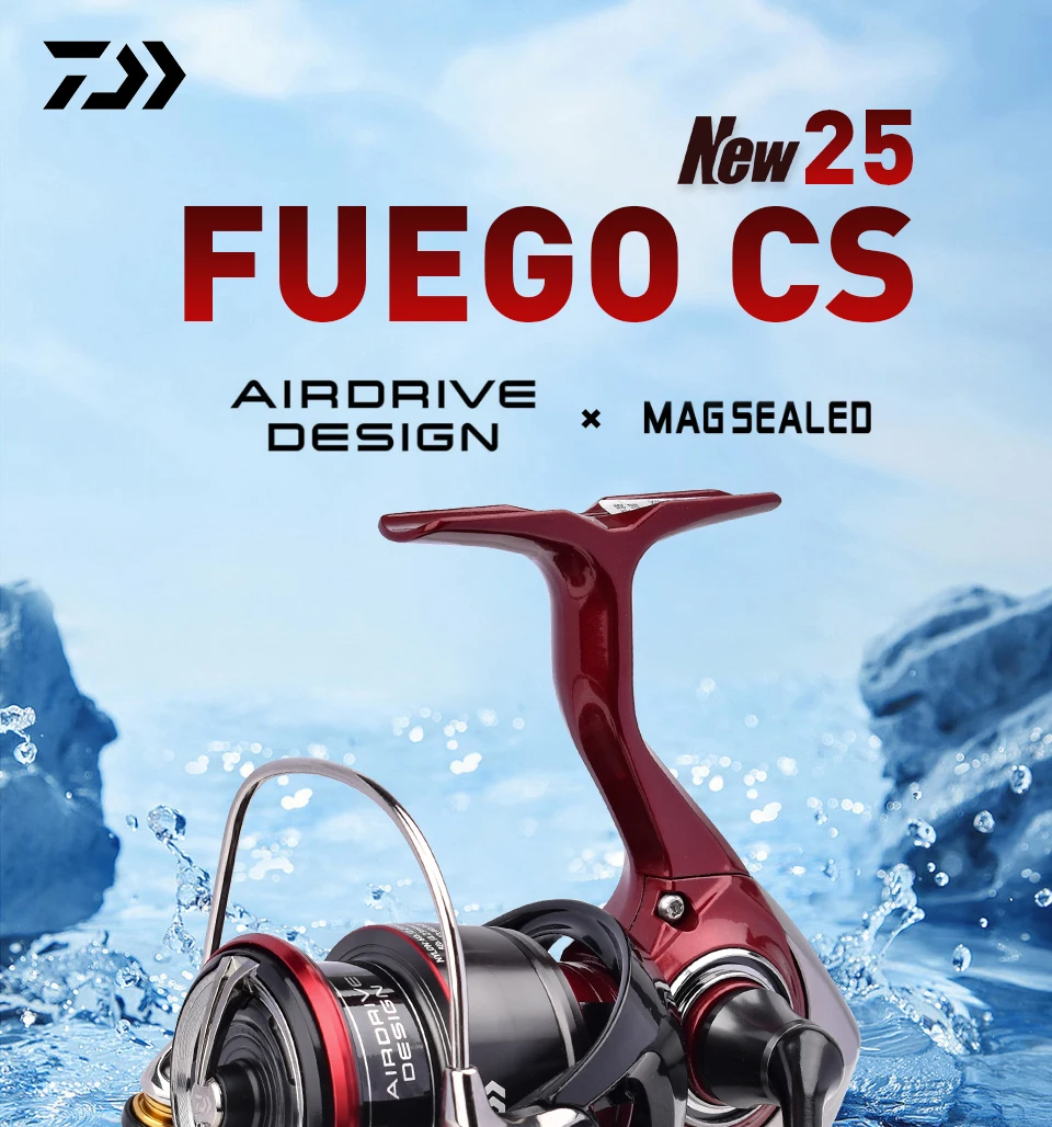 2025 Original DAIWA Angelspinnrolle FUEGO CS LT 1000-6000 Angelrollen 5 kg/10 kg/12 kg Leistung 5,3:1/6,2:1 Meerwasserrollen – Detail 1