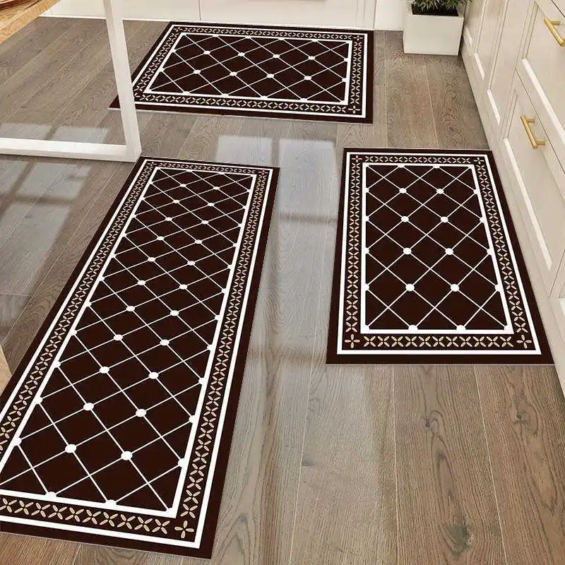 

Geometric Floor Carpet Kitchen Rug 40x60cm & 40x120cm Polyester Fiber Home Decorative Door Mat Entrance Doormat Indoor Mats