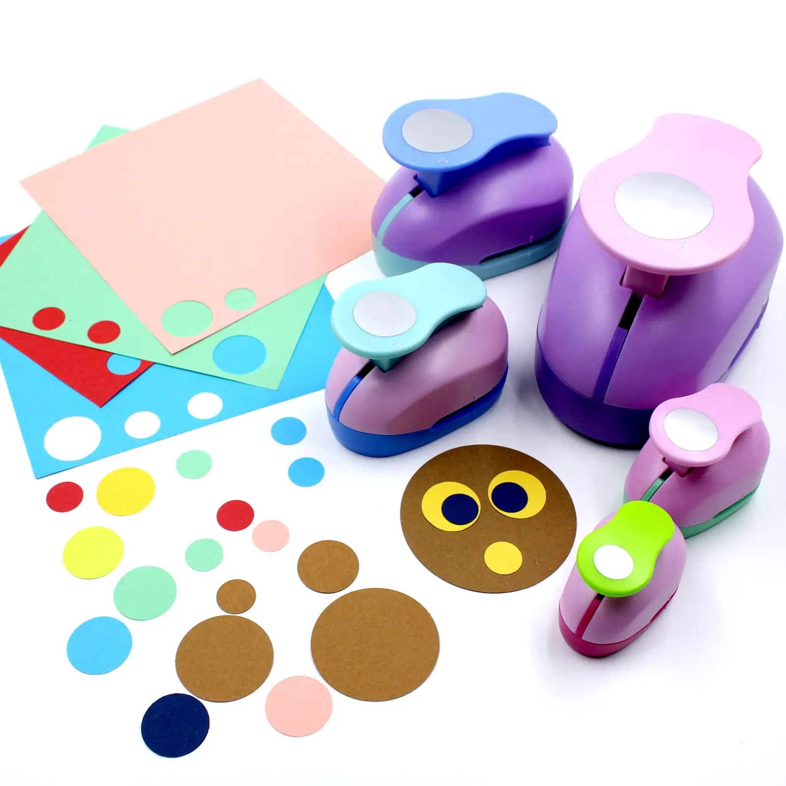 

8/16/25/38/50mm Random Color Round Hole Punch DIY Embossing Hole Punch Scrapbooking Machine Paper Cutting Hole Punch