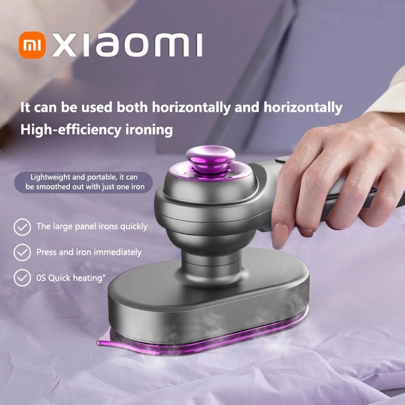 

Ручной отпариватель для одежды Xiaomi MIJIA, складной герметичный двойной сухой/влажный паровой отпариватель для быстрого удаления морщин, мини-утюг для домашней одежды для путешествий