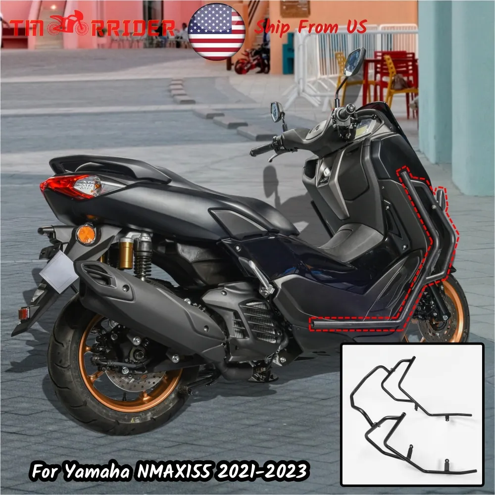 Motorcycle Engine Guard Frame Bumper Highway Crash Bar For Yamaha NMAX 155 2021 2022 2023 NMAX155 Falling Protection Accessories