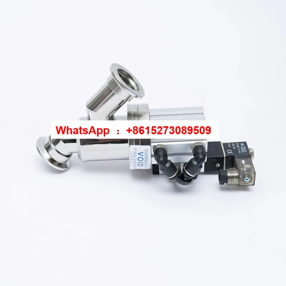 مبيعات المصنع مباشرة سلسلة GDQ-Y من النوع KF، صمام فلابر هوائي عالي الفراغ منفاخ صمام زاوية المشبك الختم #2