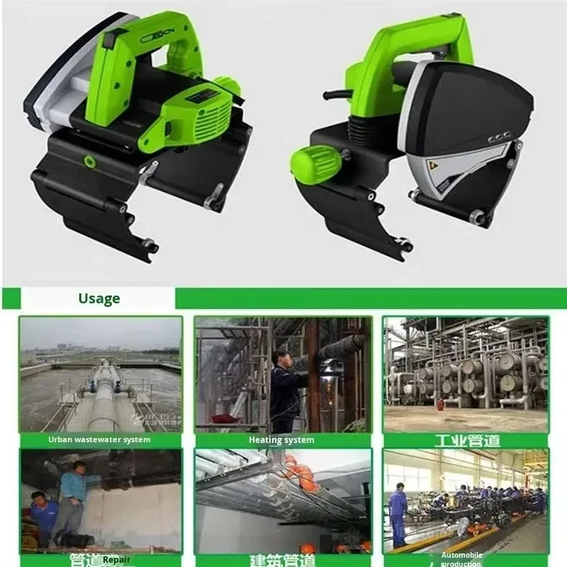 Zd400 Semi-Automatic Electric Pipe Cutting Machine 220V 1750W Stainless Steel Motorized Multifunctional Portable Blade 300-450mm