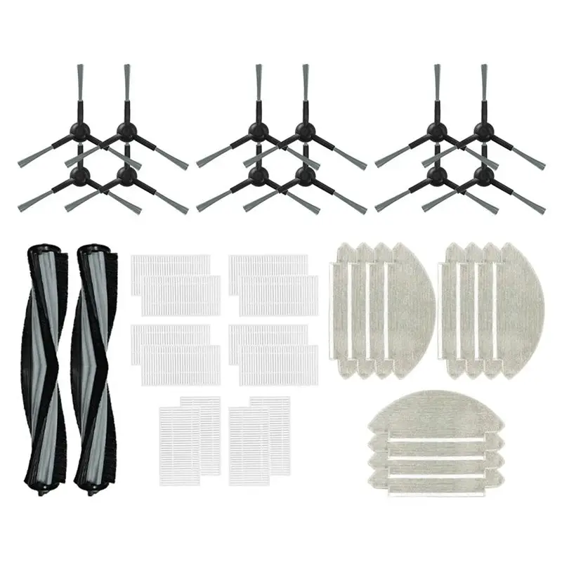 

ABJI-For Viomi Alpha 2 Pro / V5 Pro / V-RVCLM27B / V-RVCLM40B Main Side Brush Hepa Filter Mop Cloth Accessories Parts