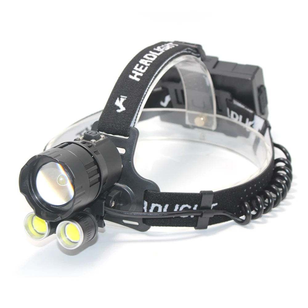 XHP199 16-Core Super Bright Powerful LED Headlamp XHP90 USB Rechargeable Outdoor Waterproof 4 Modes Zoom camping Flashlight