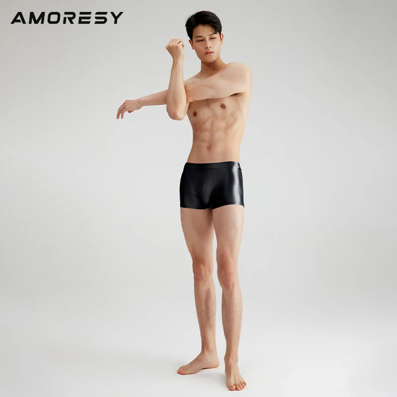 

AMORESY Eros series Boxer Shorts men's breathable sports ice anti pinch hip boxer pants