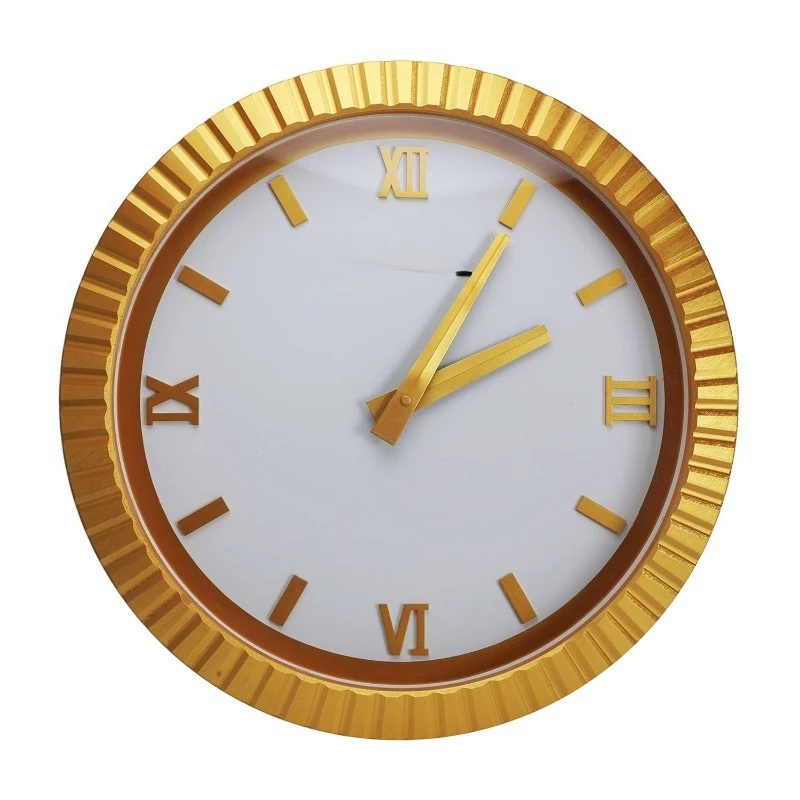 Outdoor metal photovoltaic radio clock, solar power storage wall clock, satellite timing automatic timing