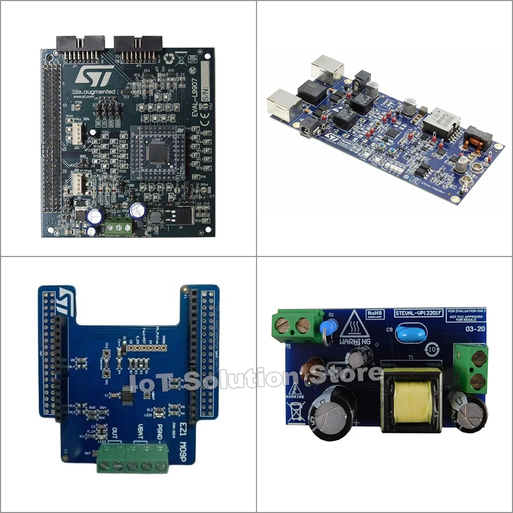 1set-lot-eval-l9907-evliol4lsv1-ev-vn9008aj-ev-vnd5t035ak-ev-vnq9050laj-steval-poe006v1-steval-scr002v1-steval-vp12201f-new