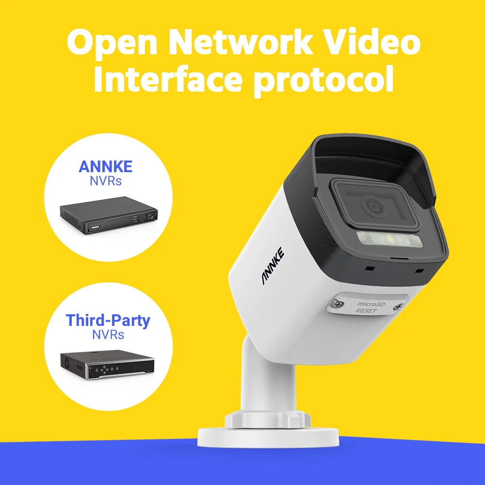 IP-камера Annke 4K POE, 265 + движение, встроенный микрофон, объектив 4 мм, 8 МП