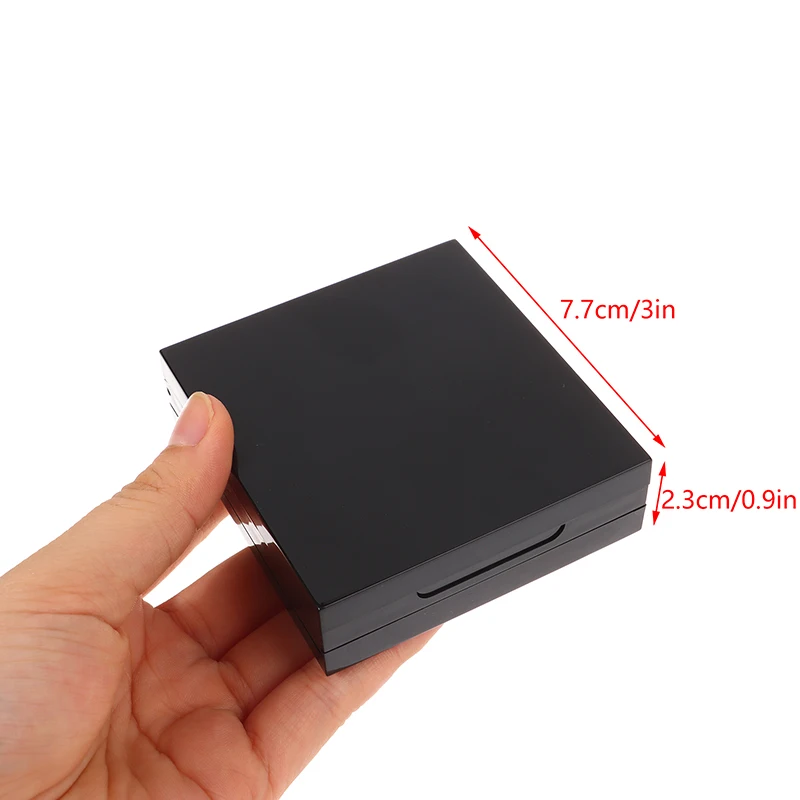 لوحة ظلال عيون فارغة بطبقة مزدوجة ، طبق تخزين مكياج العيون ، مرآة للنساء ، للمبتدئين ، صندوق تخزين ظلال العيون ديي