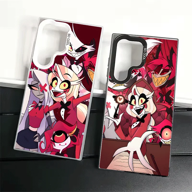 Hazbin Hotel Anime Soft Phone Case for Samsung Galaxy S24 S25 FE S26 Edge S23 Ultra S22 Plus S21 + Shockproof Cover Back Shell