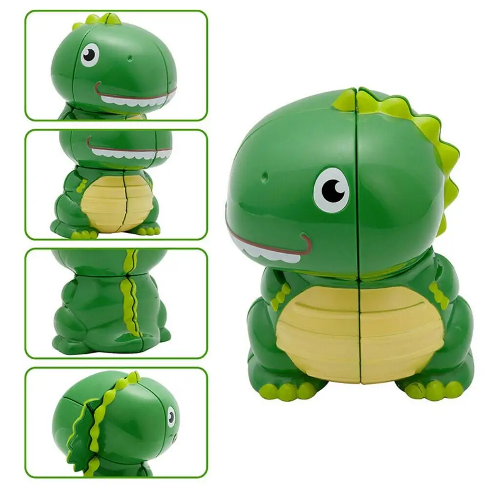 Fun Cartoon Enlightenment 2x2x2  For  Irregular Speed Cube Magic Cube Brain Training Dinosaur Cube