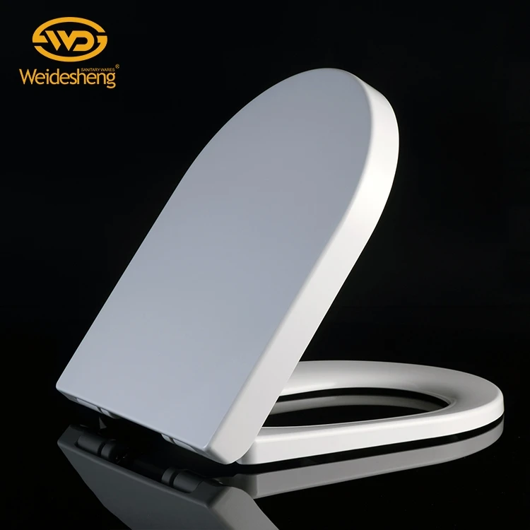 Silent Slow Down U Shape Urea Plastic Toilet Seat Cover Lid