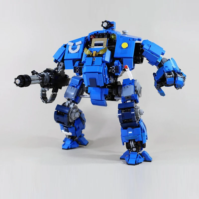 Popular Games 40K Model Building Moc Bricks Hammer Battle Mech Collection Technology Blocks Gift Modular Christmas Toys DIY Sets